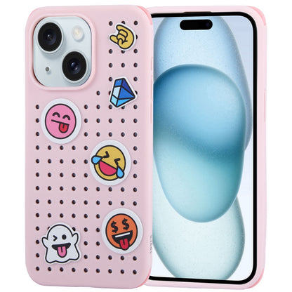 ELECTROPRIME For iPhone 15 TGVIS Cool Series Heat Dissipation Phone Case(Pink)