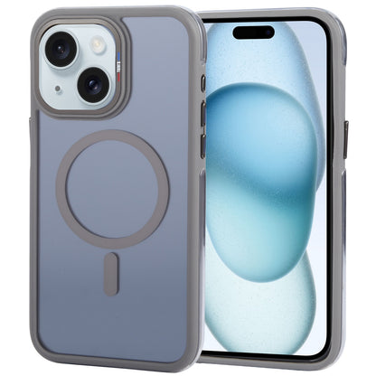 ELECTROPRIME For iPhone 15 TGVIS Vigor Series Airbag MagSafe Magnetic Phone Case(Transparent Grey)