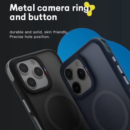 ELECTROPRIME For iPhone 15 TGVIS Vigor Series Airbag MagSafe Magnetic Phone Case(Transparent Black)