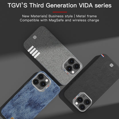 ELECTROPRIME For iPhone 15 Plus TGVIS Vida Series MagSafe Magnetic Phone Case(Blue)