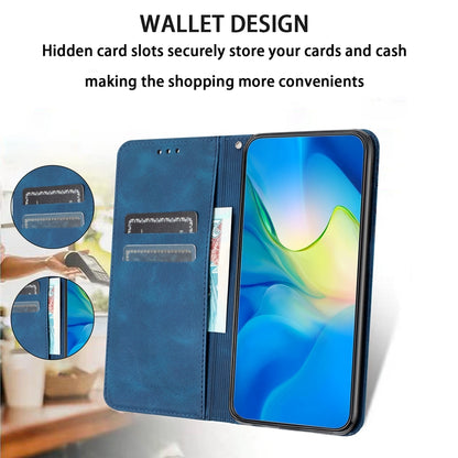 ELECTROPRIME For iPhone 15 Retro Elephant Embossed Leather Phone Case(Blue)