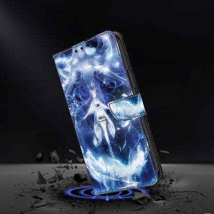 ELECTROPRIME For iPhone 15 Crystal Painted Leather Phone case(Magic Fairy)
