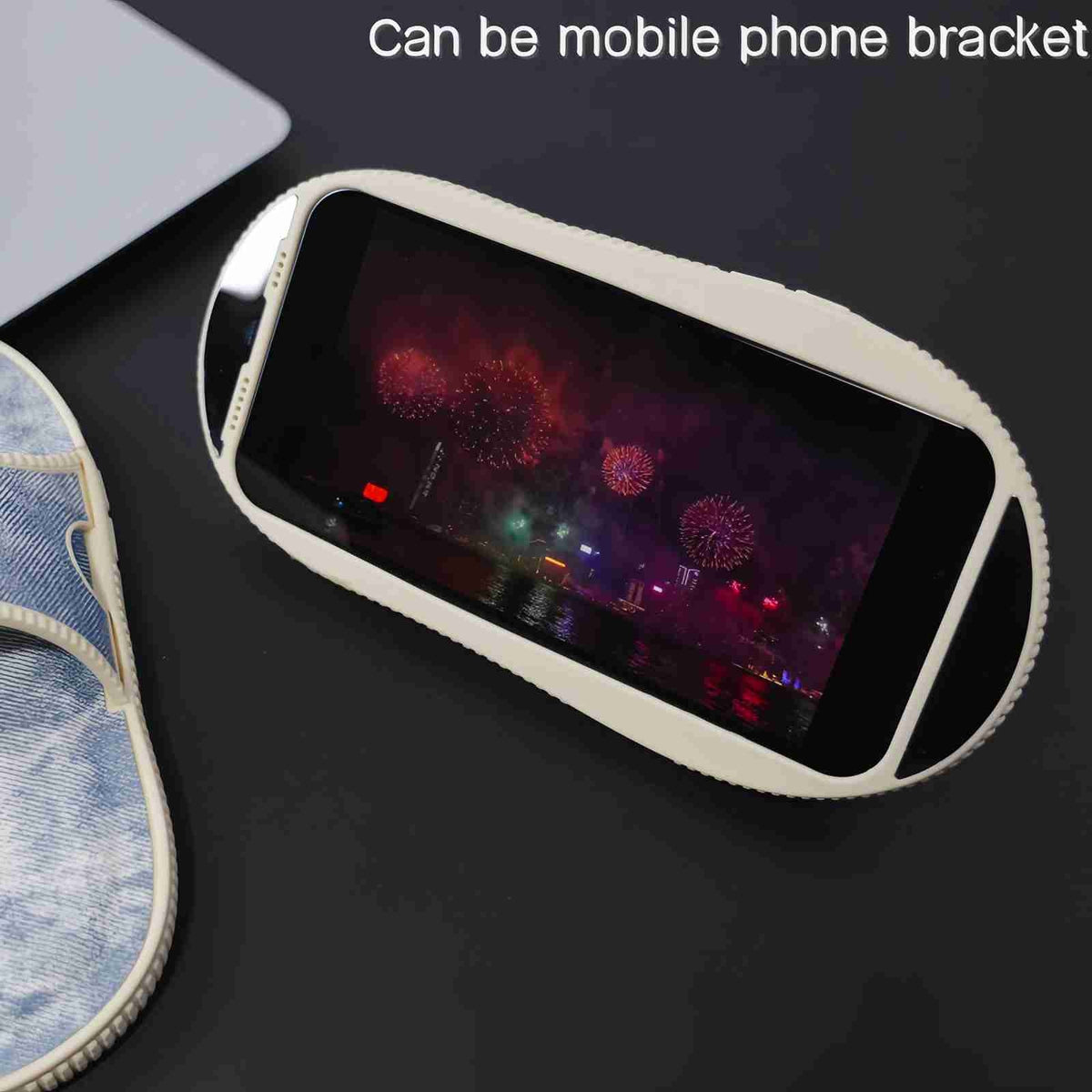 ELECTROPRIME For iPhone 15 Creative Denim Slipper Design TPU Phone Case(Black)
