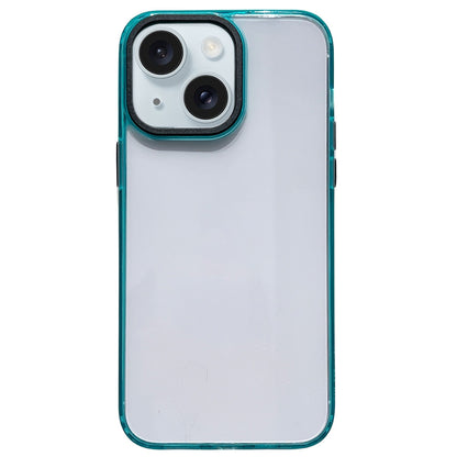 ELECTROPRIME For iPhone 15 2 in 1 Acrylic Transparent Shockproof Phone Case(Green)