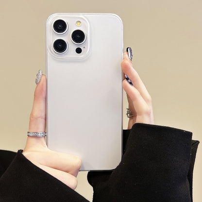 ELECTROPRIME For iPhone 15 Ice Series PC Full Coverage Shockproof Phone Case(White)