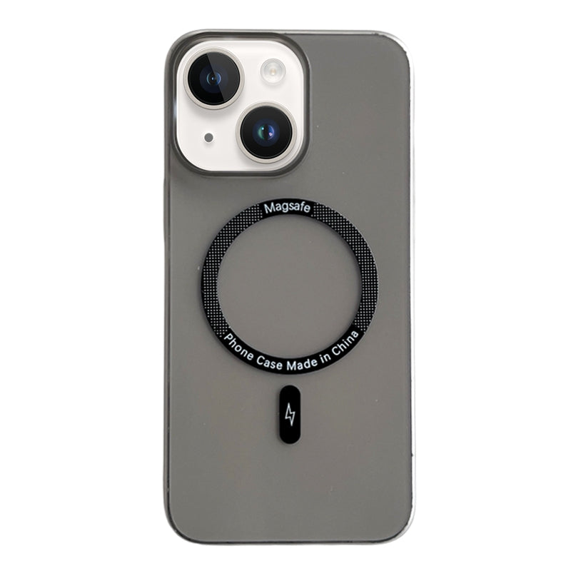 ELECTROPRIME For iPhone 15 Ice Series MagSafe PC Full Coverage Shockproof Phone Case(Black)