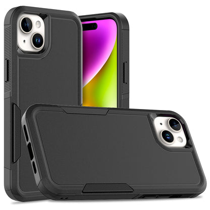 ELECTROPRIME For iPhone 15 Plus 2 in 1 PC + TPU Phone Case(Black)