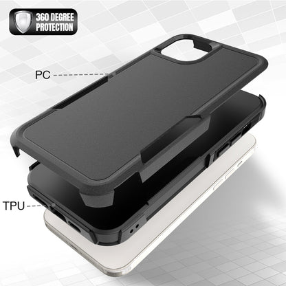 ELECTROPRIME For iPhone 15 Plus 2 in 1 PC + TPU Phone Case(Black)