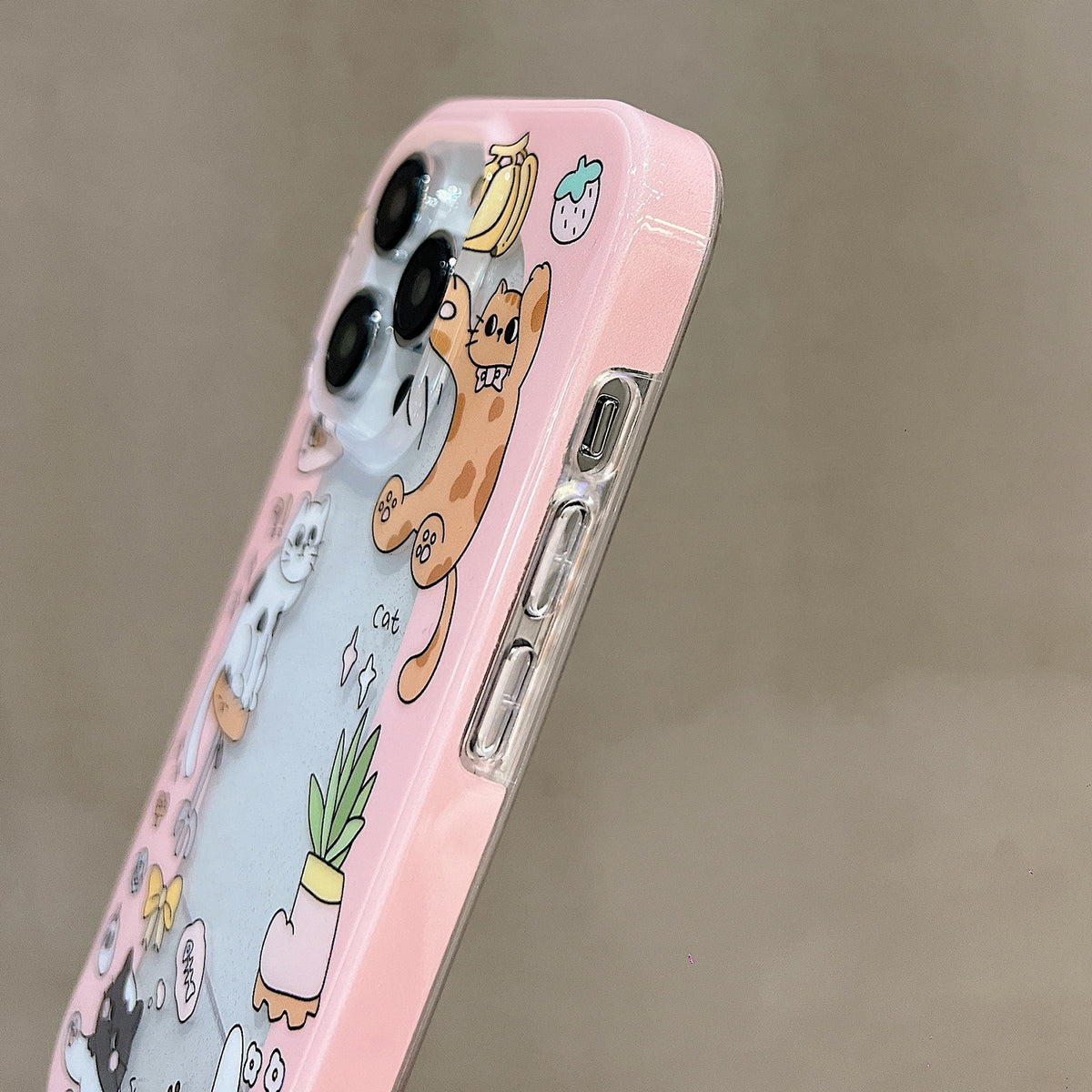 ELECTROPRIME For iPhone 15 Double Sided IMD Full Coverage TPU Phone Case(Skateboard Cat Pentagram)