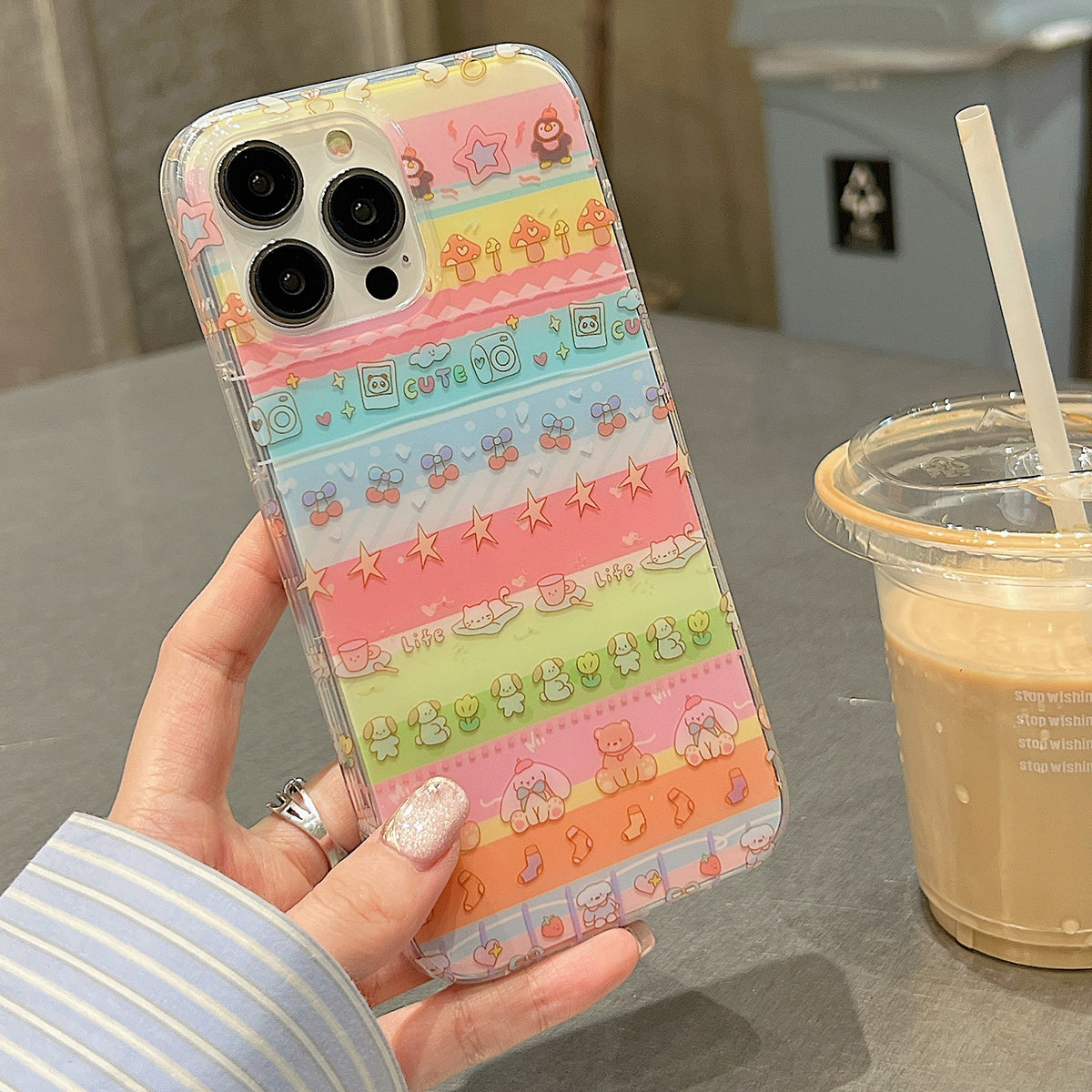 ELECTROPRIME For iPhone 15 Double Sided IMD Full Coverage TPU Phone Case(Pentagram Cats Dogs)
