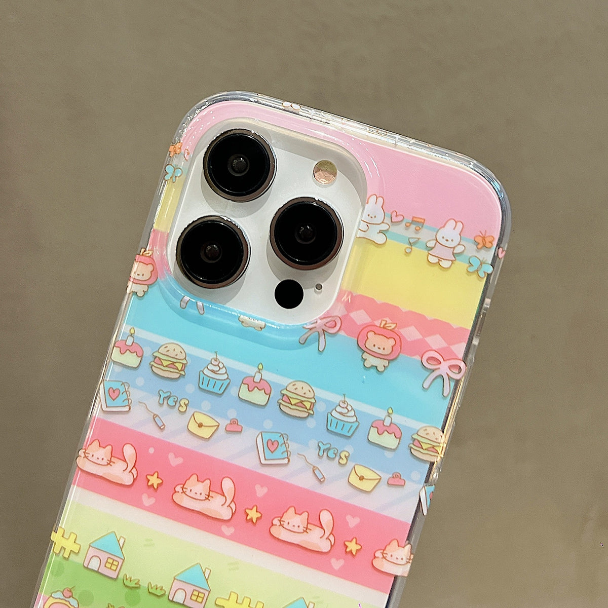 ELECTROPRIME For iPhone 15 Double Sided IMD Full Coverage TPU Phone Case(Pentagram Cats Dogs)