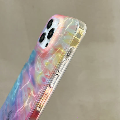 ELECTROPRIME For iPhone 15 Double Sided IMD Full Coverage TPU Phone Case(Pink Halo Ripple)
