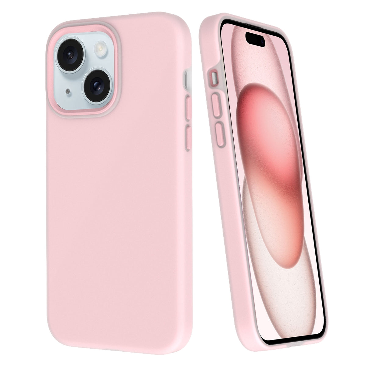 ELECTROPRIME For iPhone 15 Big Hole Dopamine PC Phone Case(Pink)