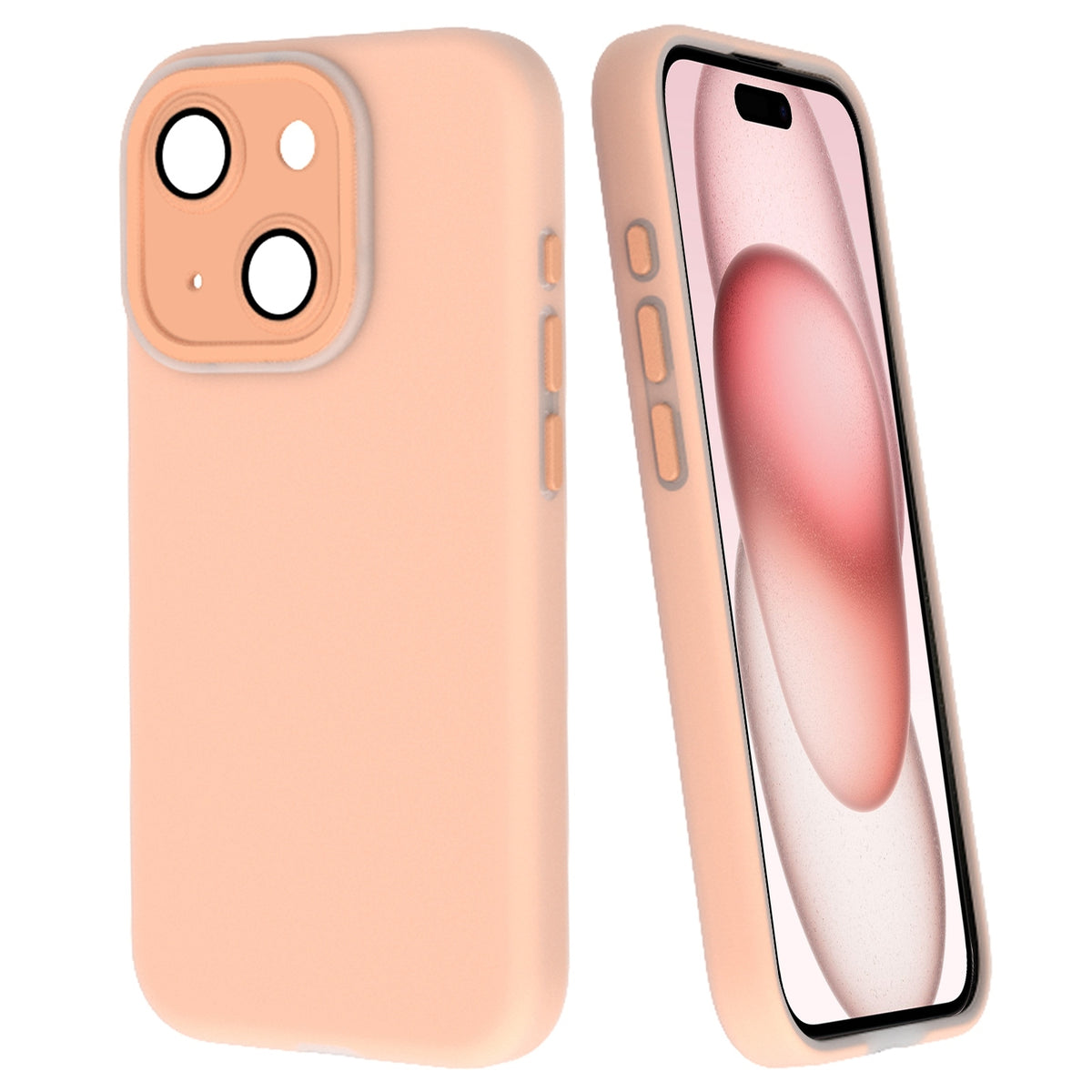 ELECTROPRIME For iPhone 15 Fine Hole Dopamine PC Phone Case(Orange)