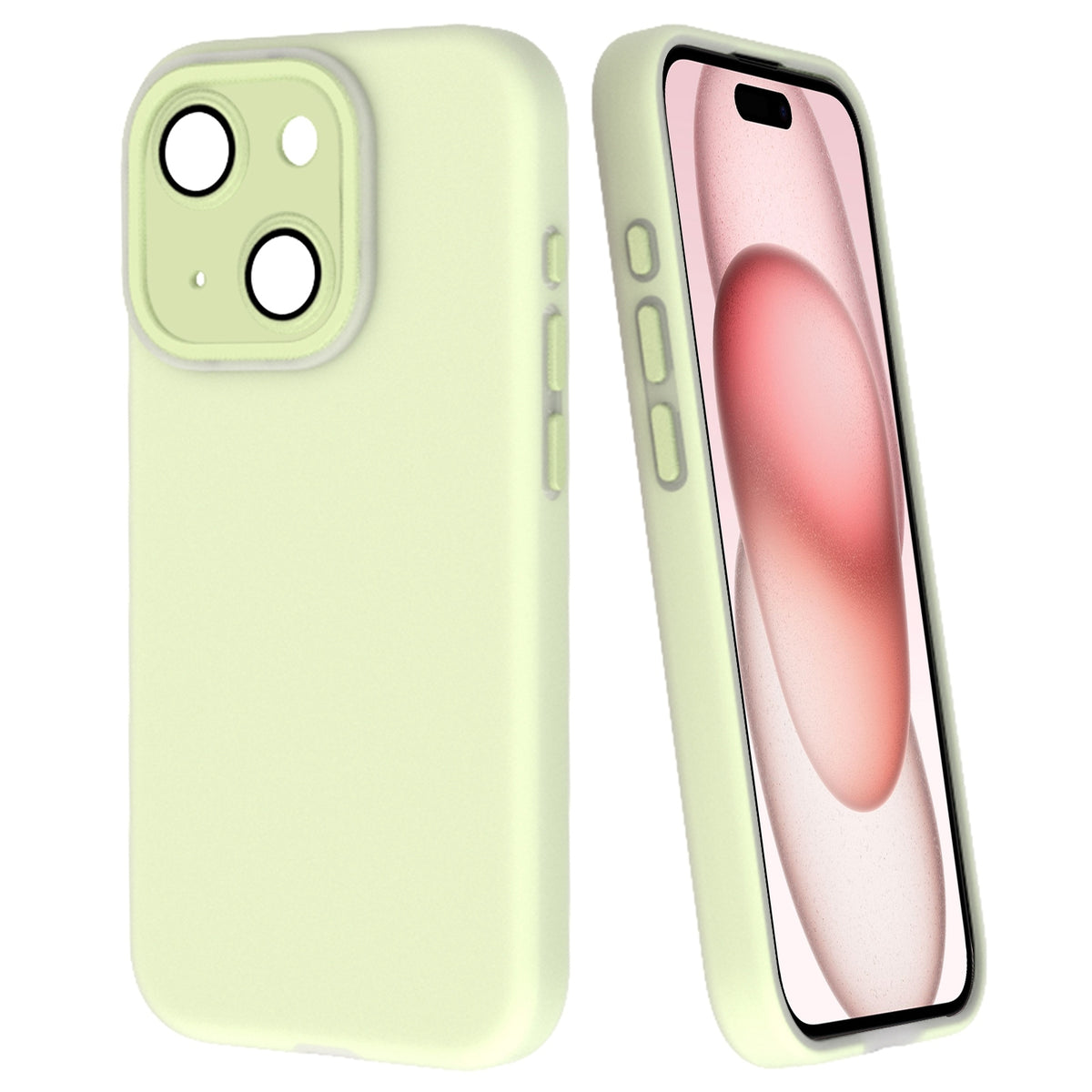 ELECTROPRIME For iPhone 15 Fine Hole Dopamine PC Phone Case(Green)