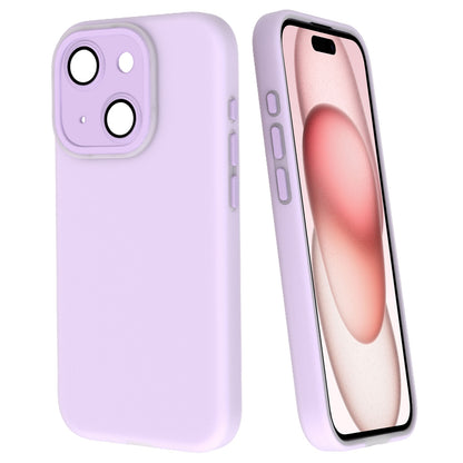ELECTROPRIME For iPhone 15 Fine Hole Dopamine PC Phone Case(Purple)
