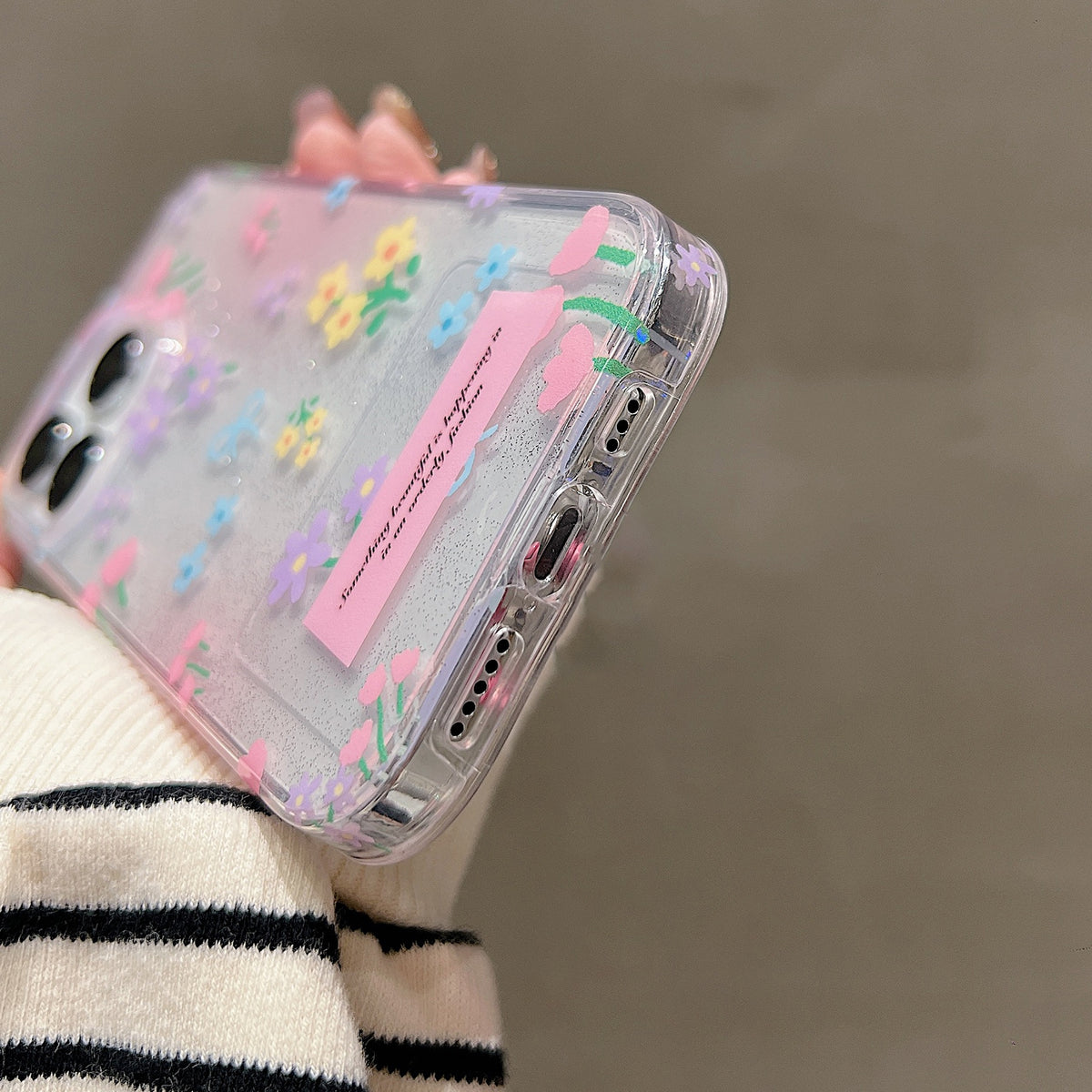ELECTROPRIME For iPhone 15 Double Sided IMD Full Coverage TPU Phone Case(Floral)