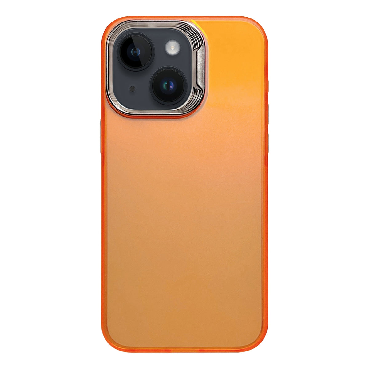 ELECTROPRIME For iPhone 15 Laser Gradient Color PC + TPU Phone Case(Dazzle Orange)
