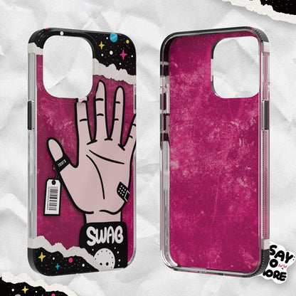 ELECTROPRIME For iPhone 15 TGVIS Stylish Series Graffiti Pattern Phone Case(Blue)