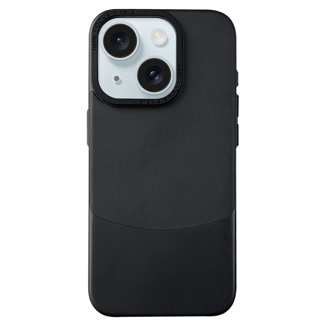 ELECTROPRIME For iPhone 15 Napa Texture PC + Leather Phone Case(Black)