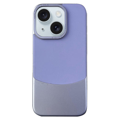 ELECTROPRIME For iPhone 15 Napa Texture PC + Leather Phone Case(Light Purple)