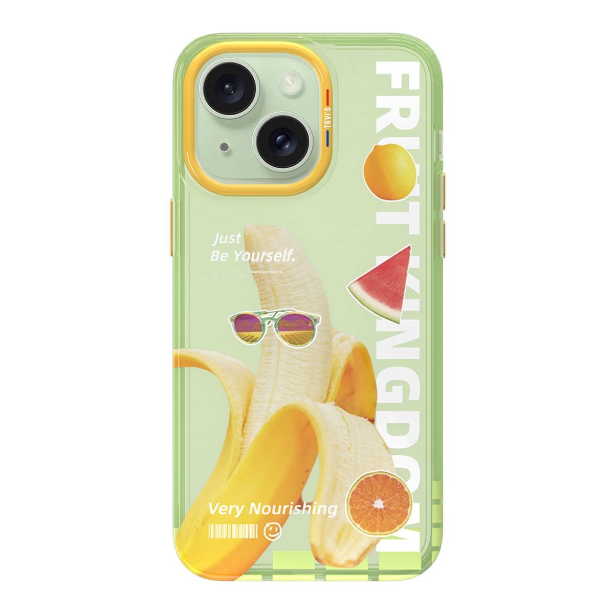 ELECTROPRIME For iPhone 15 TGVIS Space Series Dopamine Pattern Phone Case(Green)