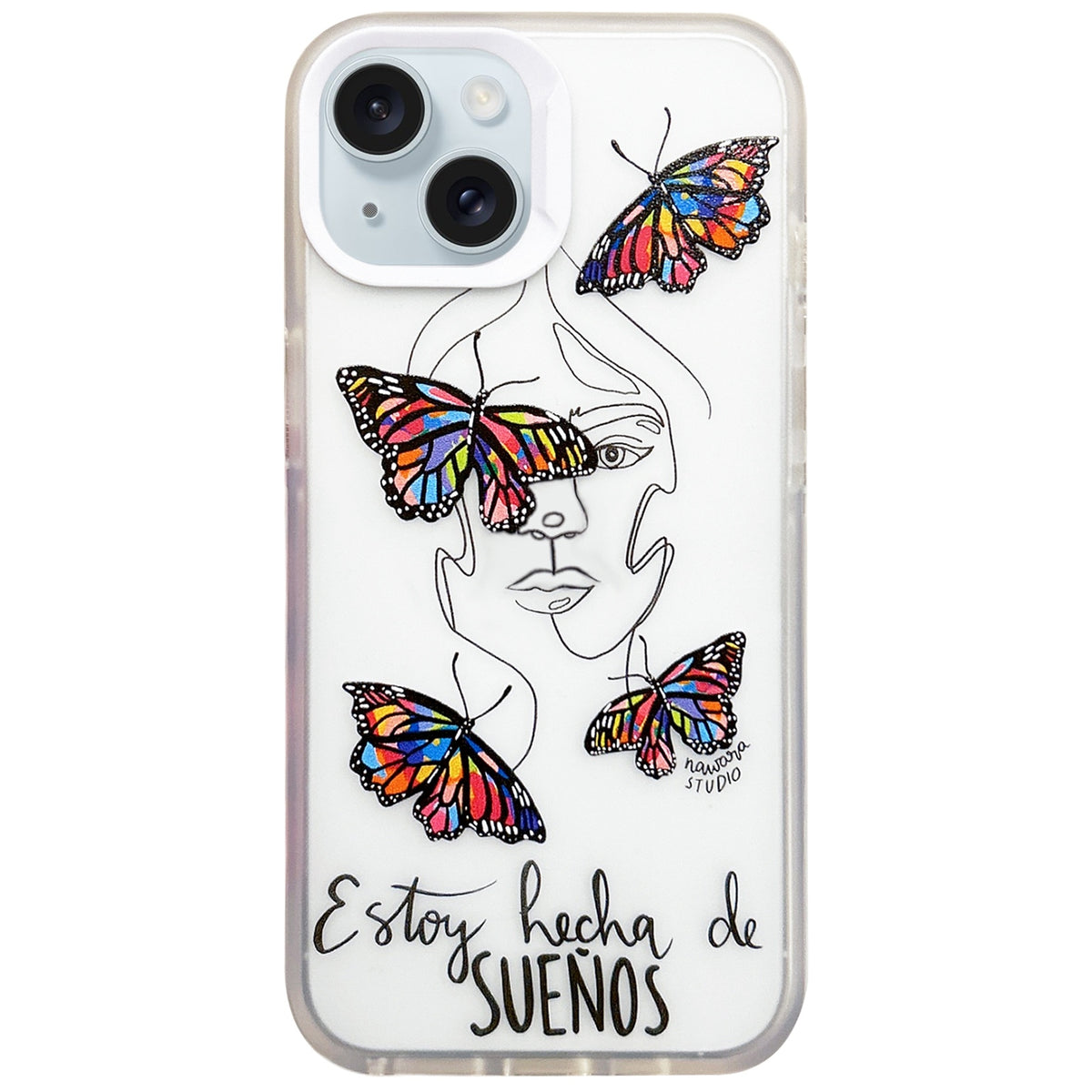 ELECTROPRIME For iPhone 15 Colorful Painting TPU + PC Phone Case(Butterflies)