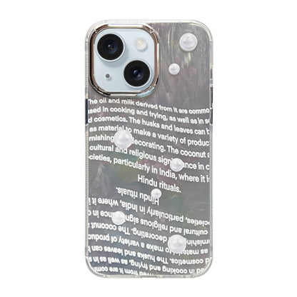 ELECTROPRIME For iPhone 15 Cooling Flash Feather TPU + PC Phone Case(Pearl)