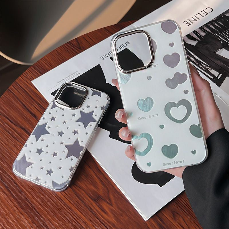 ELECTROPRIME For iPhone 15 Cooling Flash Feather TPU + PC Phone Case(Cherry)