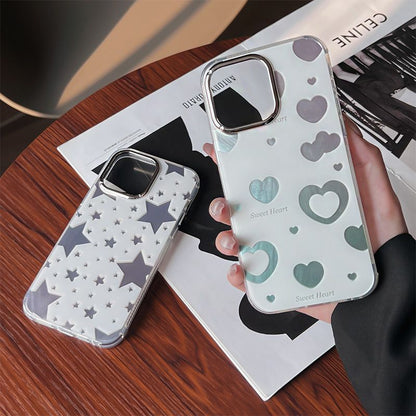 ELECTROPRIME For iPhone 15 Cooling Flash Feather TPU + PC Phone Case(Cherry)