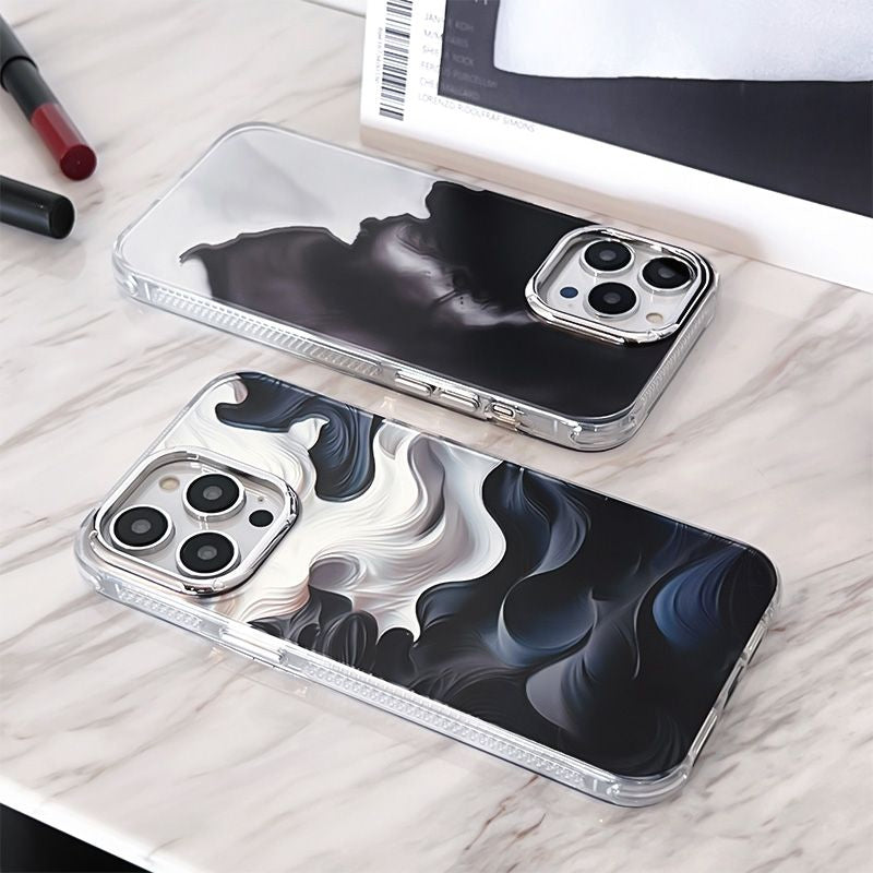 ELECTROPRIME For iPhone 15 Cooling Flash Feather TPU + PC Phone Case(Pentagram)