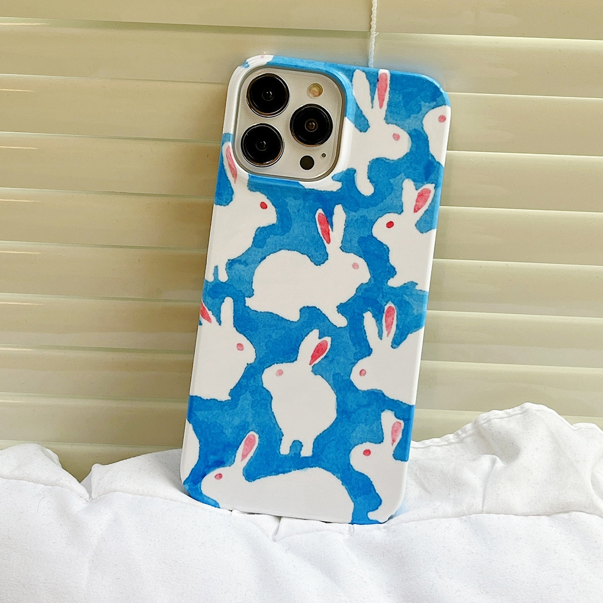 ELECTROPRIME For iPhone 15 Plus Cartoon Film Craft Hard PC Phone Case(Graffiti Rabbit)