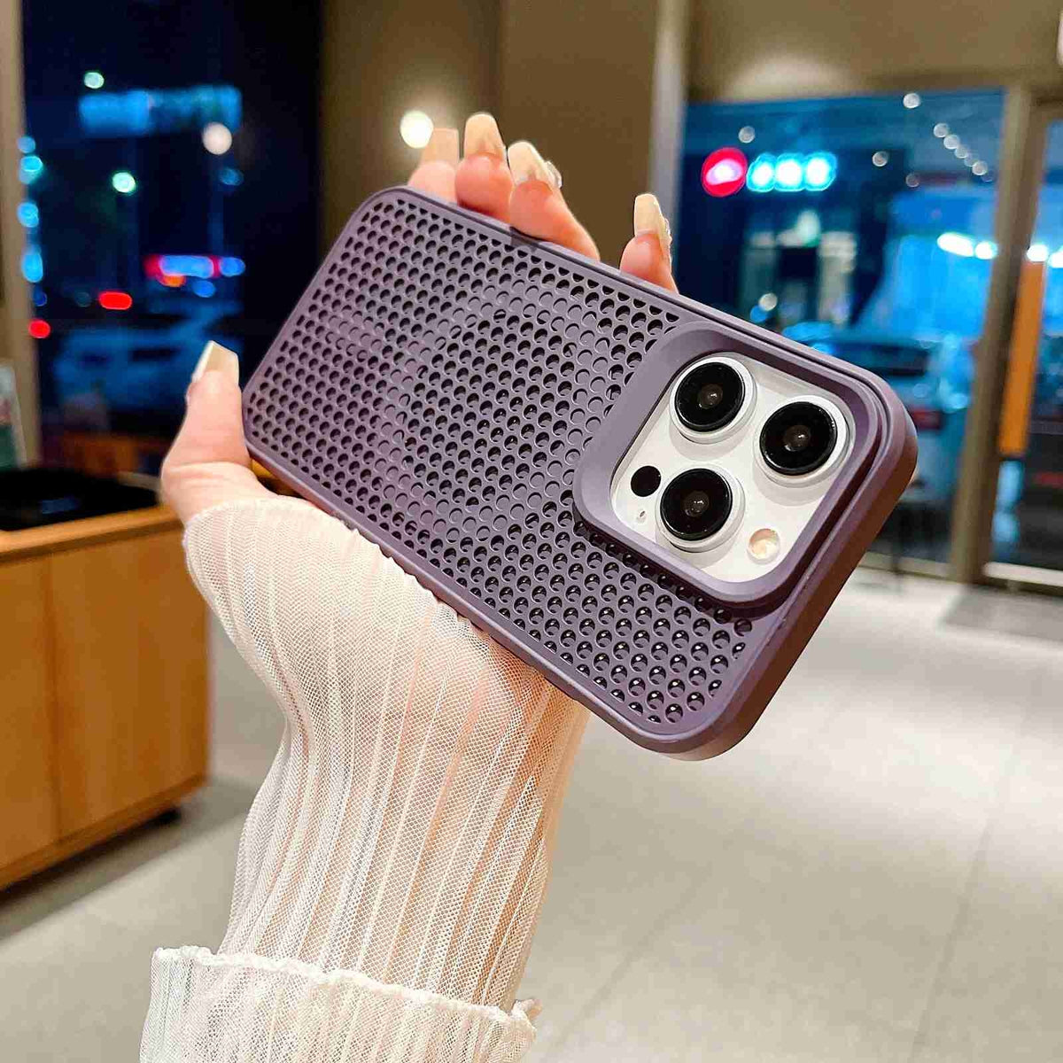 ELECTROPRIME For iPhone 15 Plus MagSafe Magnetic Heat Dissipation Phone Case(Dark Purple)