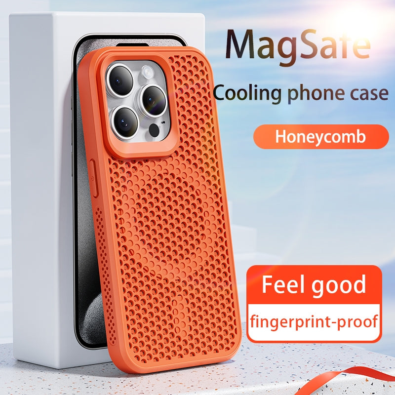 ELECTROPRIME For iPhone 15 Plus MagSafe Magnetic Heat Dissipation Phone Case(Dark Purple)