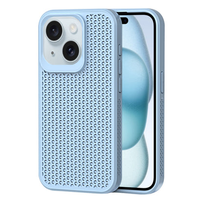 ELECTROPRIME For iPhone 15 Plus Heat Dissipation Phone Case(Sky Blue)