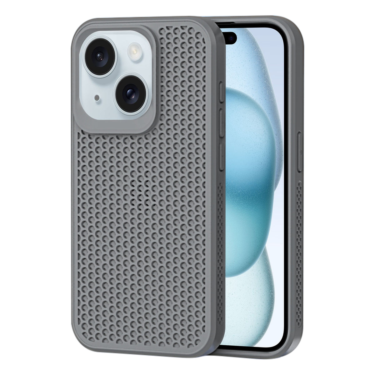 ELECTROPRIME For iPhone 15 Heat Dissipation Phone Case(Grey)