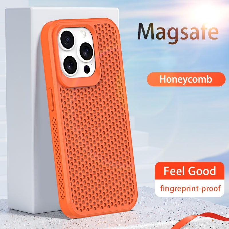 ELECTROPRIME For iPhone 15 Plus Heat Dissipation Phone Case(Sky Blue)
