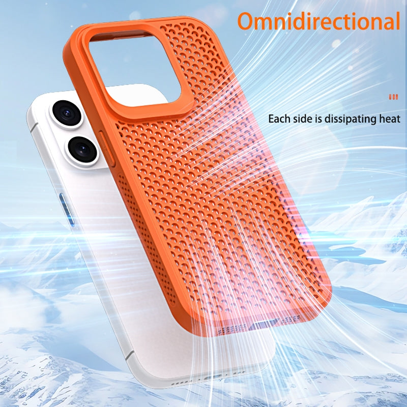 ELECTROPRIME For iPhone 15 Plus Heat Dissipation Phone Case(Sky Blue)