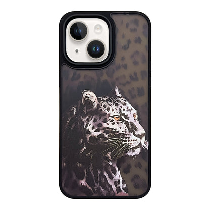 ELECTROPRIME For iPhone 15 Skin Feel Matte TPU+PC Shockproof Phone Case(Leopard)