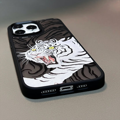 ELECTROPRIME For iPhone 15 Skin Feel Matte TPU+PC Shockproof Phone Case(Leopard)