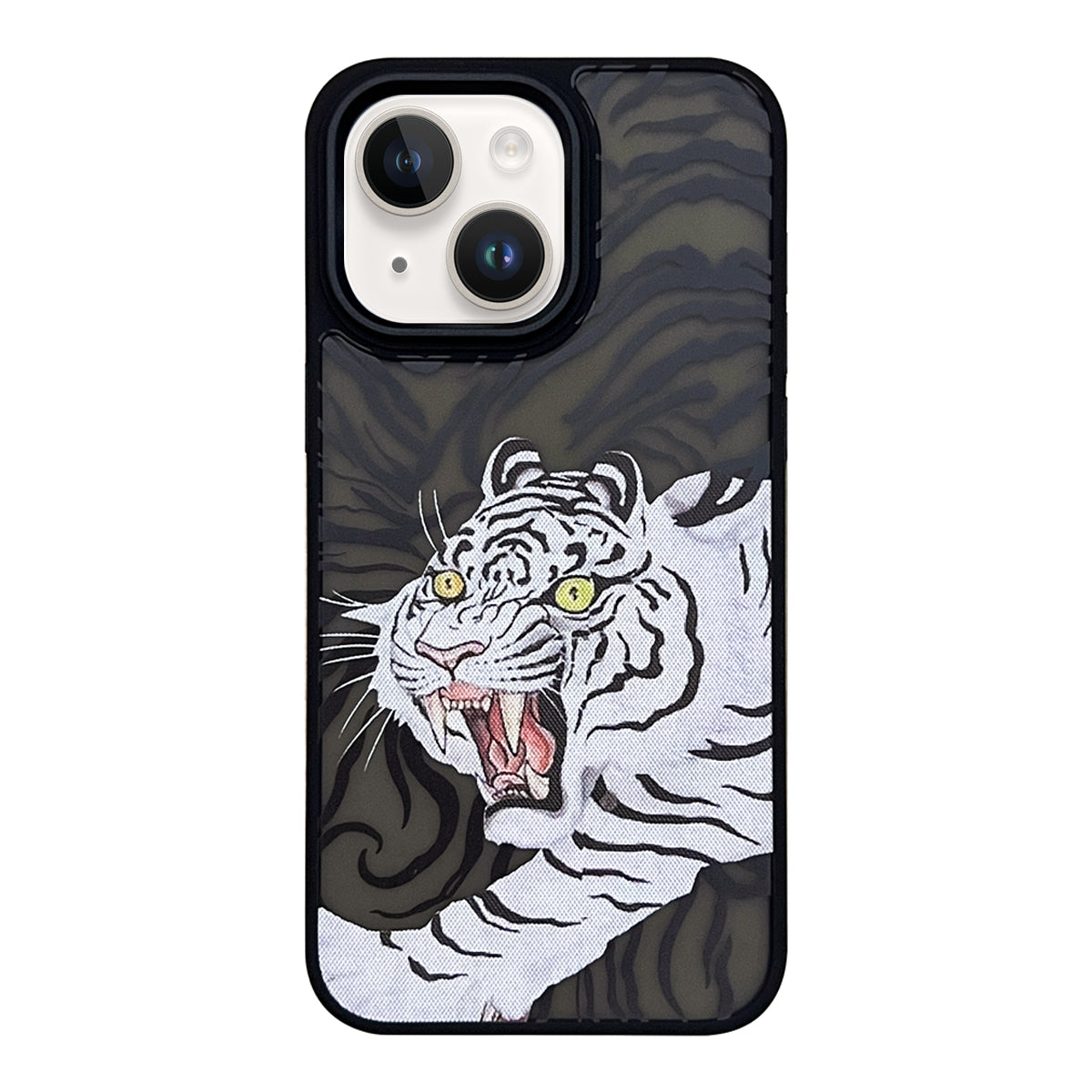 ELECTROPRIME For iPhone 15 Skin Feel Matte TPU+PC Shockproof Phone Case(Tiger)