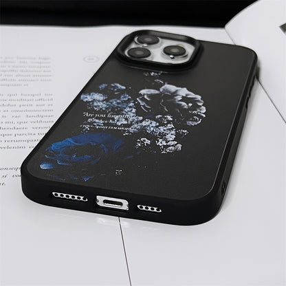 ELECTROPRIME For iPhone 15 Skin Feel Matte TPU+PC Shockproof Phone Case(Peony)