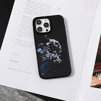ELECTROPRIME For iPhone 15 Skin Feel Matte TPU+PC Shockproof Phone Case(Peony)