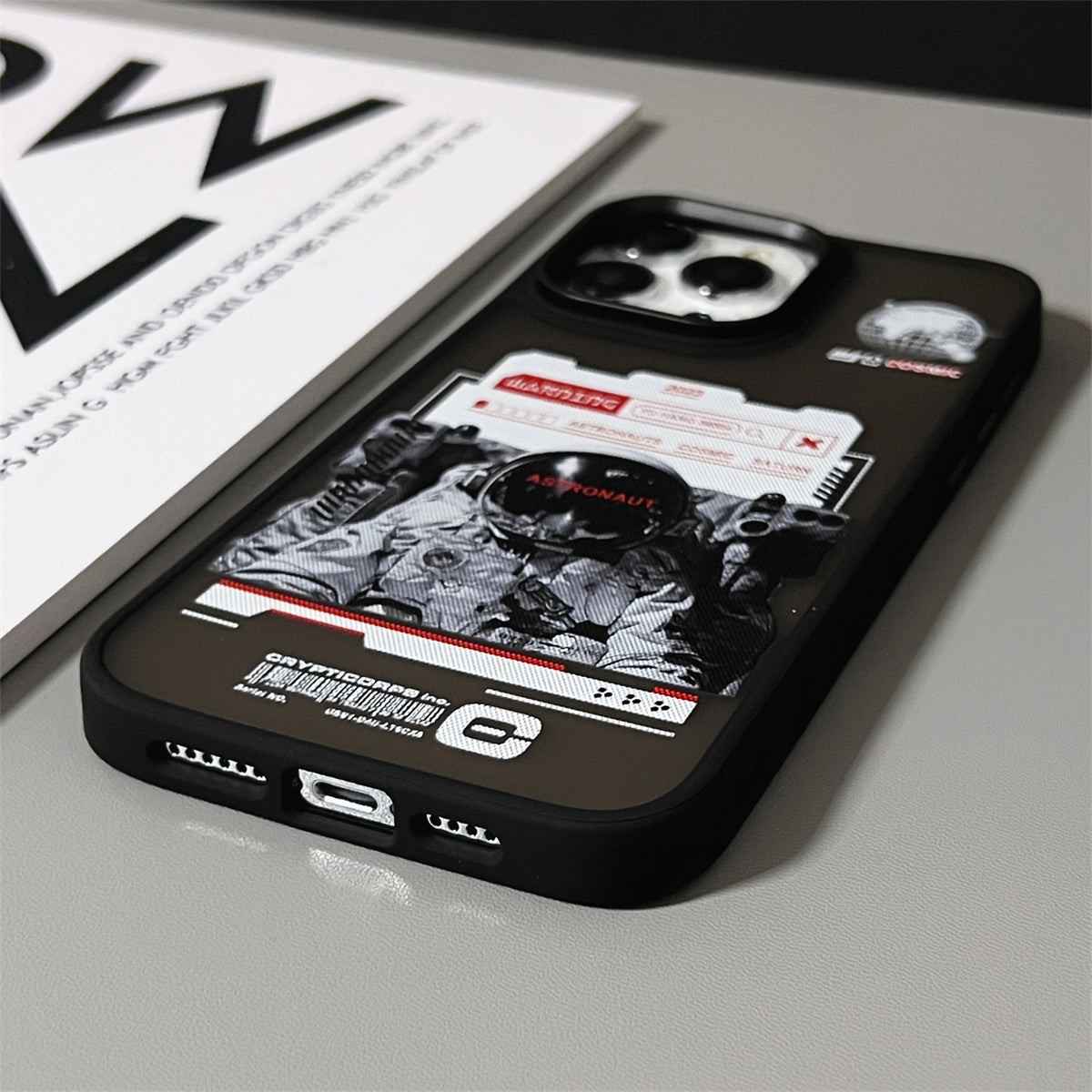 ELECTROPRIME For iPhone 15 Skin Feel Matte TPU+PC Shockproof Phone Case(Space Astronaut)