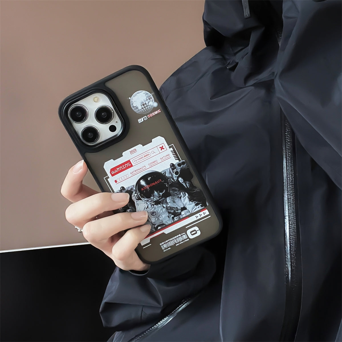ELECTROPRIME For iPhone 15 Skin Feel Matte TPU+PC Shockproof Phone Case(Space Astronaut)