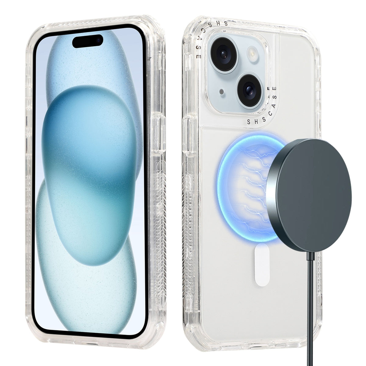 ELECTROPRIME For iPhone 15 Plus Dreamland MagSafe Magnetic 3 in 1 TPU + PC Phone Case(Transparent)