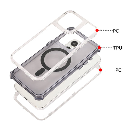ELECTROPRIME For iPhone 15 Plus Dreamland MagSafe Magnetic 3 in 1 TPU + PC Phone Case(Transparent)
