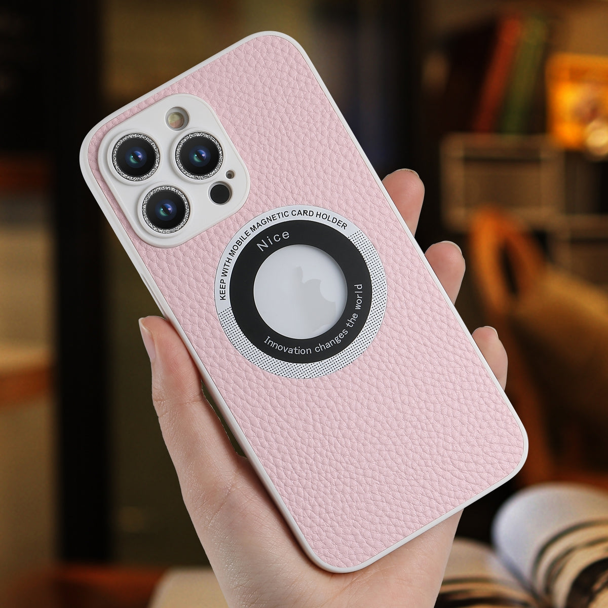 Electroprime For iPhone 15 Plus Litchi Texture MagSafe TPU Full Coverage Shockproof Phone Case(Orange)