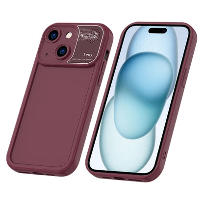 ELECTROPRIME For iPhone 15 Aromatherapy Liquid Silicone Phone Case(Wine Red)