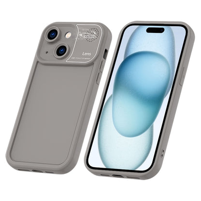 ELECTROPRIME For iPhone 15 Aromatherapy Liquid Silicone Phone Case(Grey)